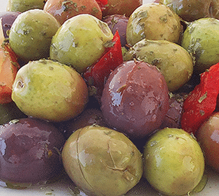 Olivas rajada morada